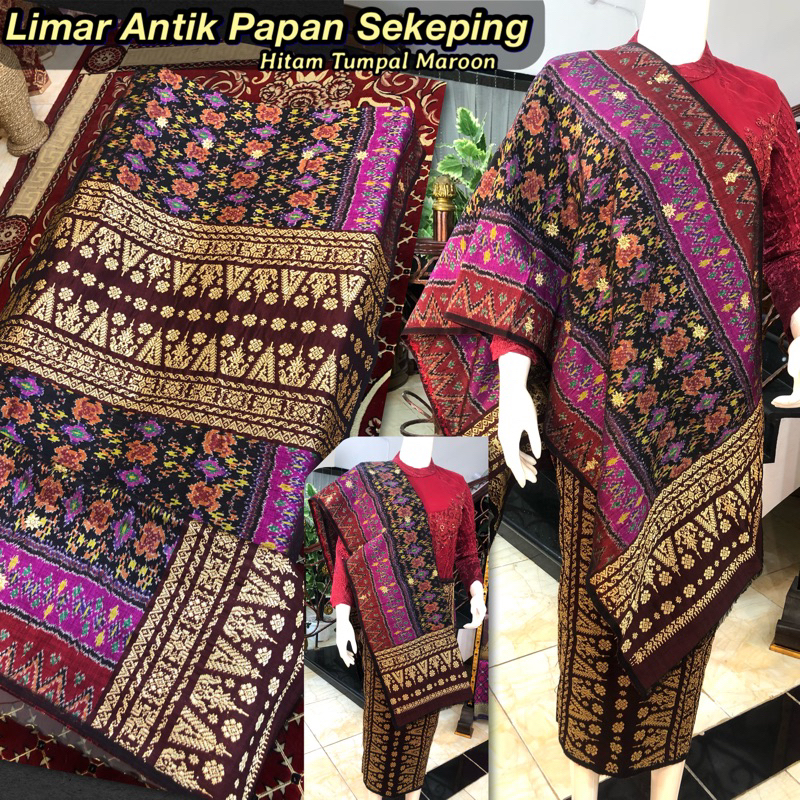 Jual Songket Limar Antik Papan Sekeping /songket Tenun Asli Palembang ...