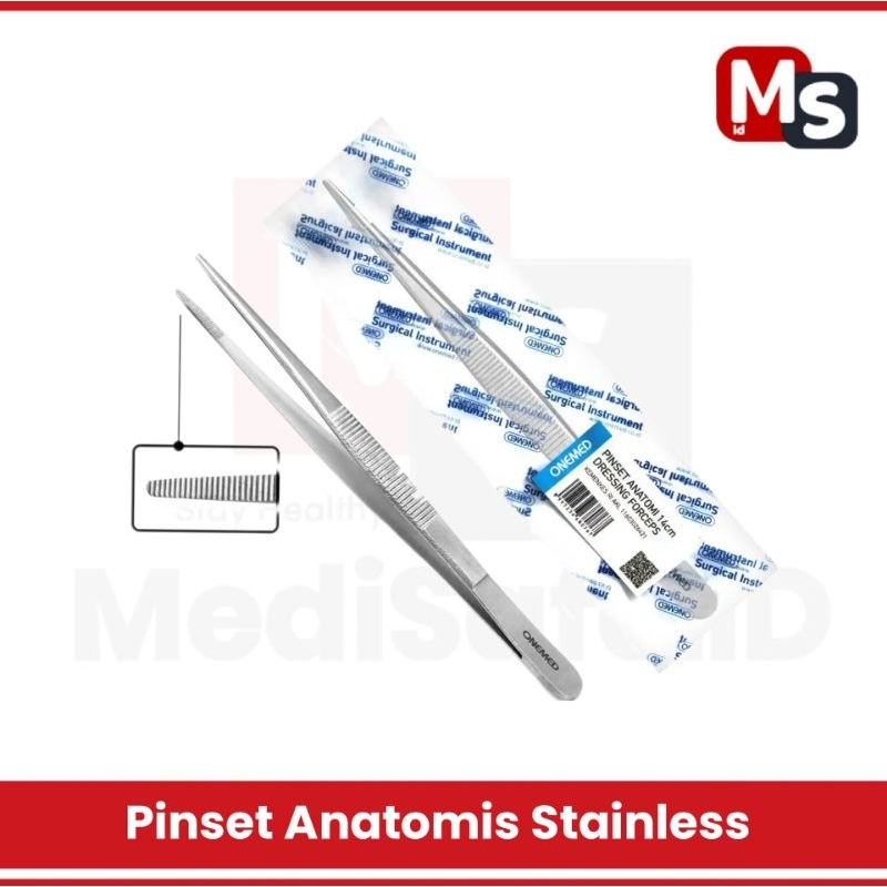 Jual Pinset Anatomi Stainless Steel Dressing Forcep | Shopee Indonesia