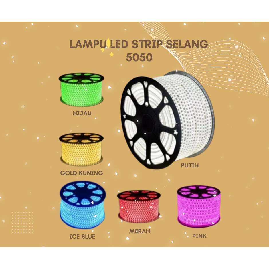 Jual LAMPU LED STRIP SELANG SMD 5050 100M 100 METER / LAMPU PLAFON ...