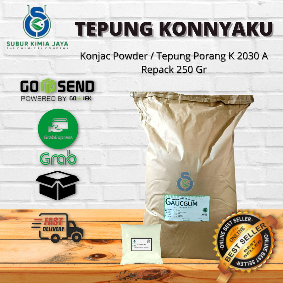 Jual TEPUNG KONNYAKU / KONJAC POWDER / KONJAK FLOUR 250 GRAM Shopee