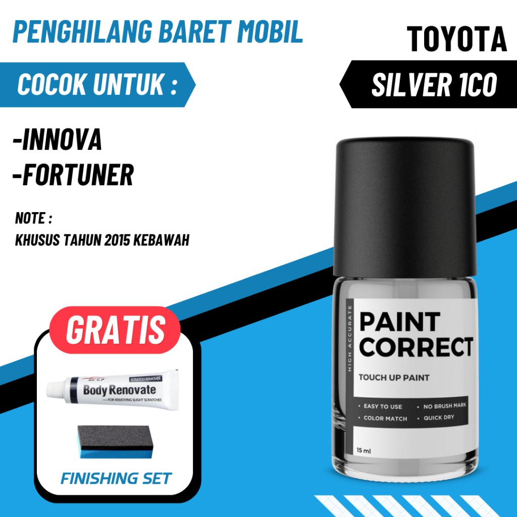 Lackstift Silber Autolack Sprühdosen Set Für Toyota 1C0 Silver Metallic Auto Lack Grundierung