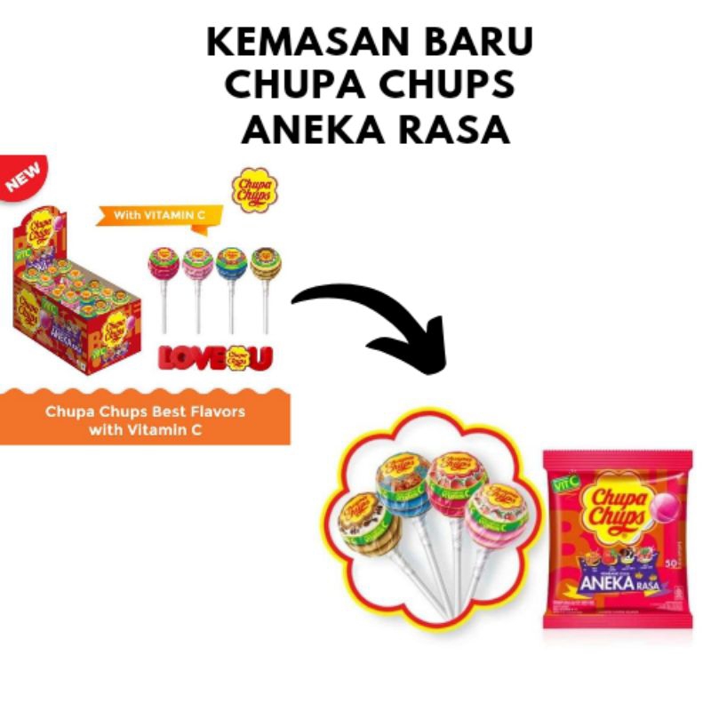 Jual Chupa Chups Best Flavors Aneka Rasa Permen Chupa Chups Classic