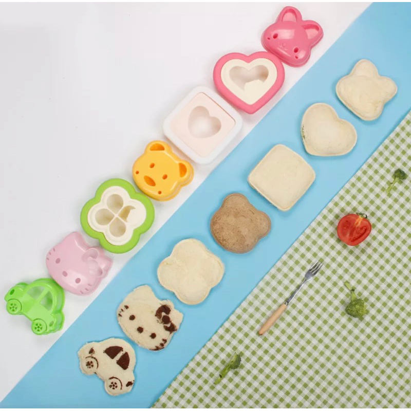 Jual CETAKAN ROTI SANDWICH BENTUK KARTUN BERUANG KELINCI CETAKAN BENTO ...