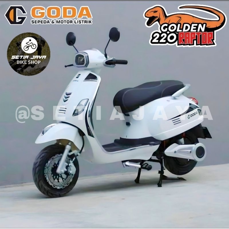 Jual Sepeda Motor Listrik GODA GOLDEN RAPTOR 220 60V 20Ah 1500 Watt New ...