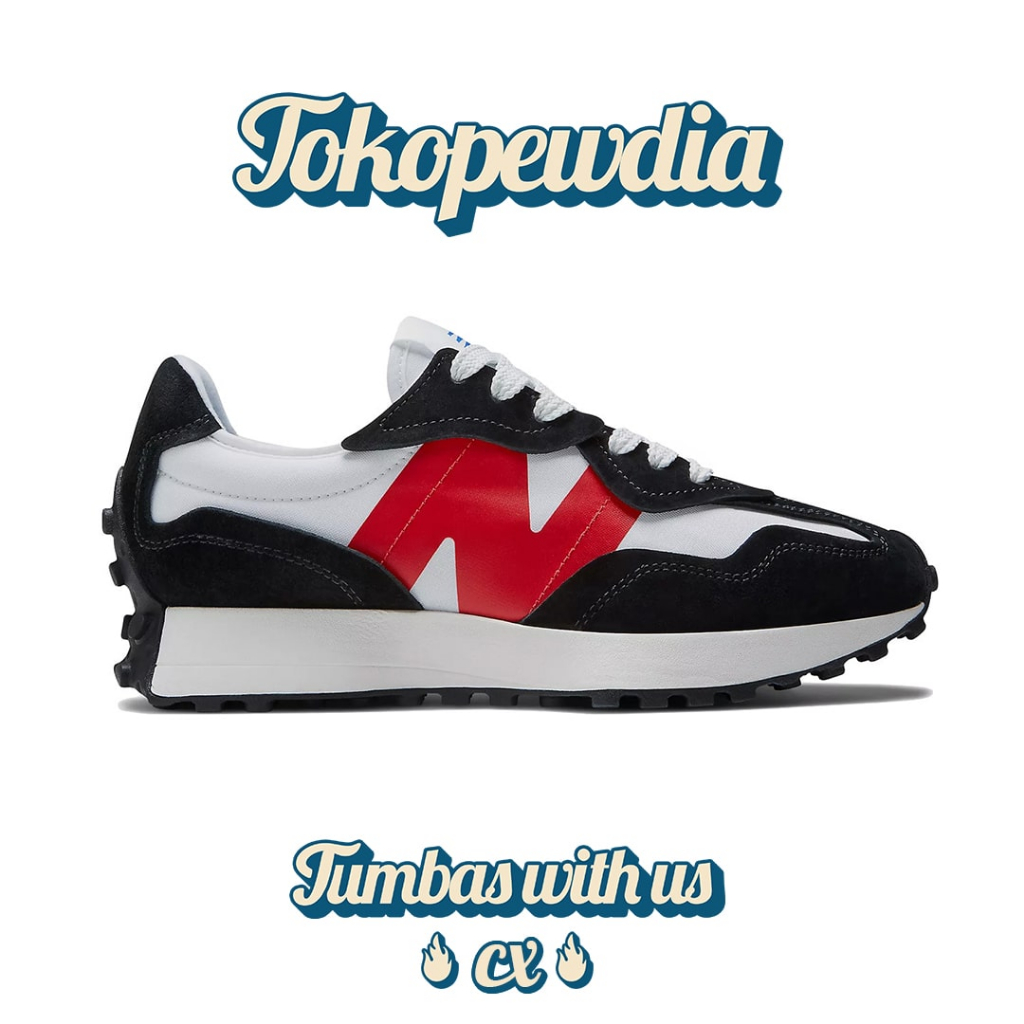 Jual New Balance 327 White True Red (U327WEA) | Shopee Indonesia