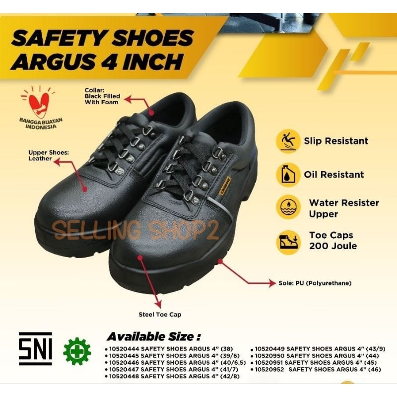 Jual Sepatu Safety Krisbow ARGUS 4" inch Safety Shoes Krisbow ARGUS