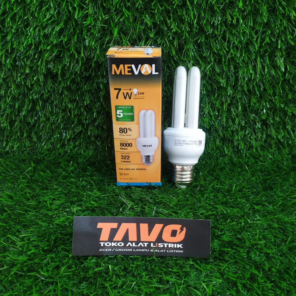 Jual Lampu Hemat Energi Led Meval Lhe 2u Shopee Indonesia