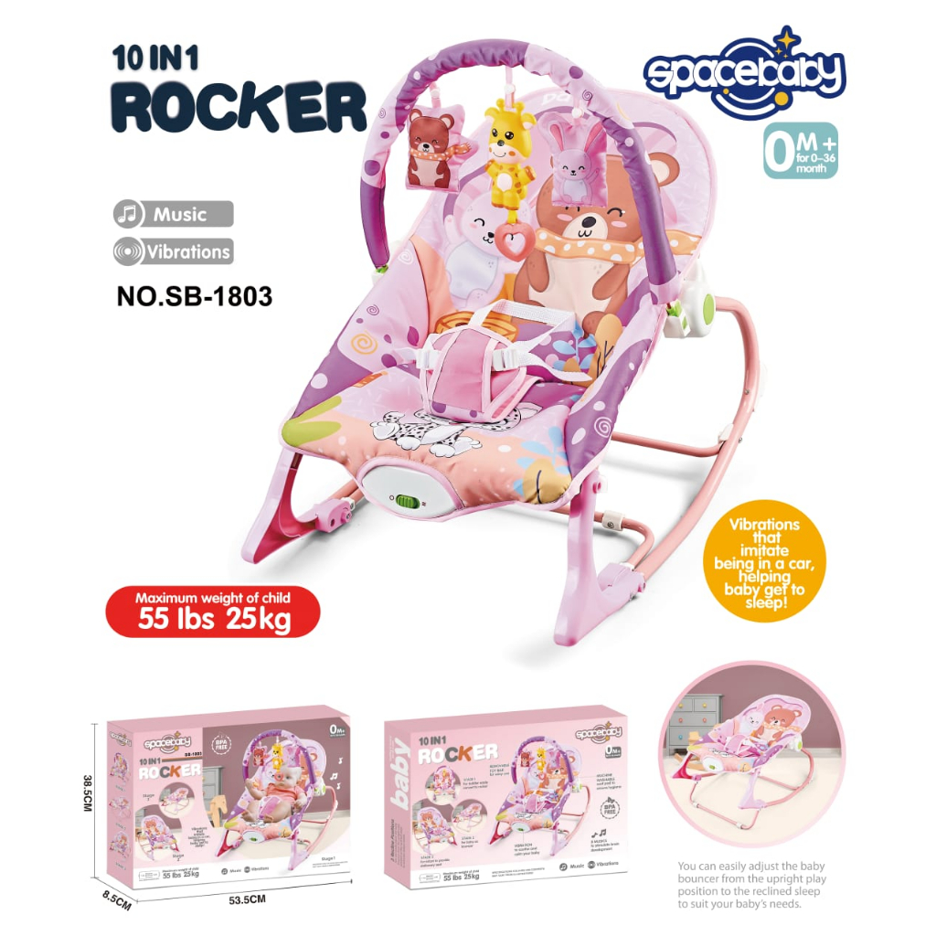 【ｉｄ】 Ibaby Infant To Toddler Rocker Pink SPACE BABY INFANT TO TODDLER