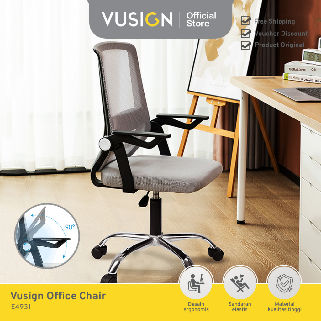 Jual Deli Office Chair / Kursi Kantor / Kursi Kerja Jaring Desain