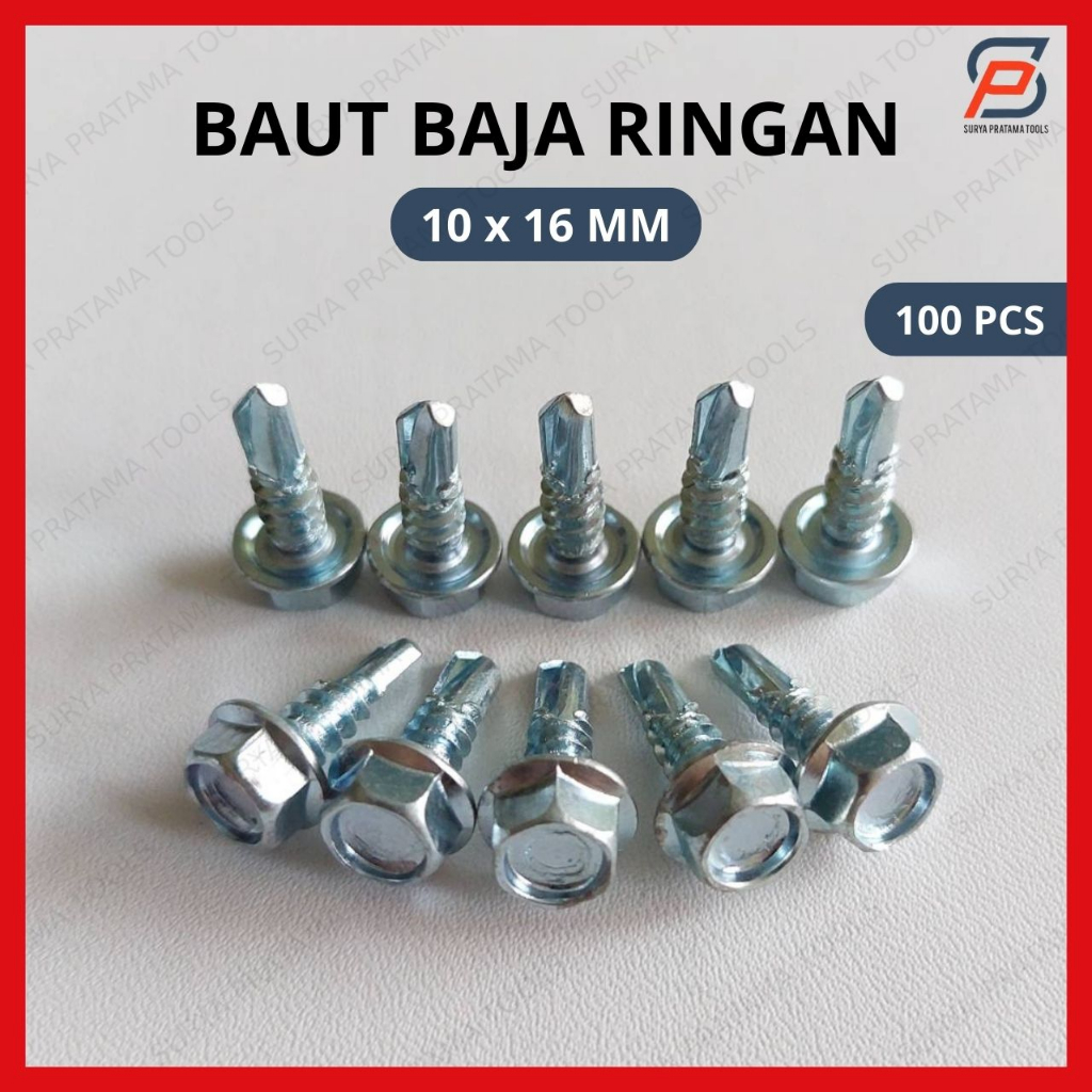 Jual Baut Rangka Baja Ringan X Isi Pcs Skrup Sekrup Roofing Sds X Mm Shopee