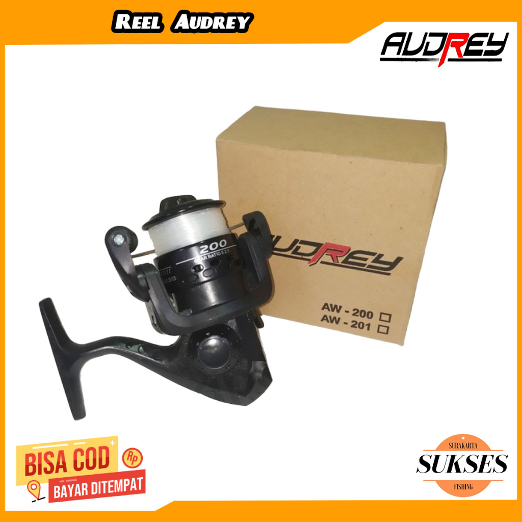 Jual REEL PANCING ATOM AUDREY AW200 FREE SENAR | Shopee Indonesia
