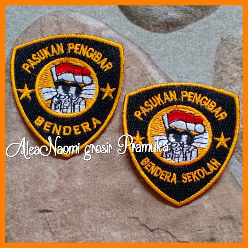 Jual Logo Paskibra Bordir Bed Bedge Paskib Bordir Bed Paskibraka Pasukan Pengibar Bendera Bordir 