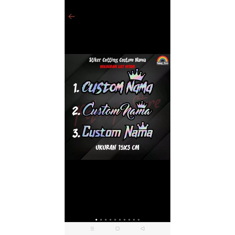 Jual stiker custom nama | Shopee Indonesia