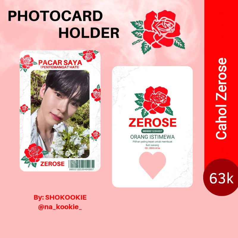 Jual PHOTOCARD HOLDER ZE_ROSE/ZEROSE ZEROBASEONE | Shopee Indonesia