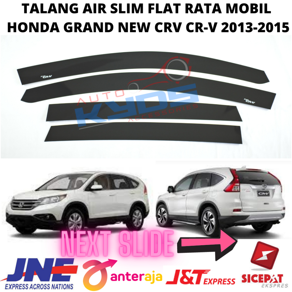 Jual Talang Air Slim Flat Rata Mobil Honda Grand New CRV CR-V 2013 2014 ...