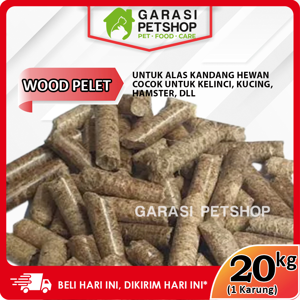 Jual Wood Pellet Kg Pelet Kayu Alas Kandang Kucing Kelinci Wood