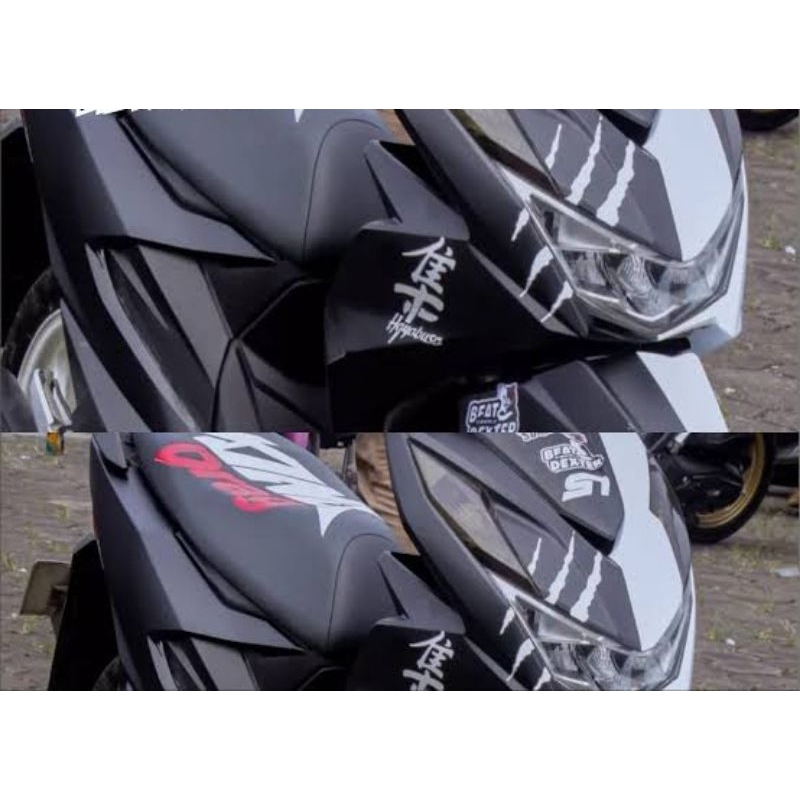 Jual stiker motor cutting motip cakar besar viral kekinian cod anti air ...