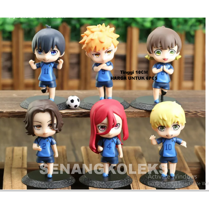 Zhongkaihua Lot de 5 figurines Anime Blue Lock de 5 cm en PVC Bachira/Isagi/Reo/Nagi, mini collection d'ornements de décoration de bureau Zhongkaihua Lot de 5 figurines Anime Blue Lock de 5 cm en PVC Bachira/Isagi/Reo/Nagi, mini collection d'ornements de décoration de bureau