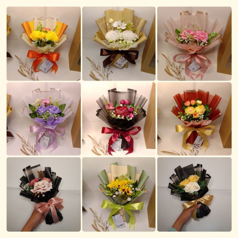 Jual Black Series Buket Bunga/Small Flower Bouquet/Buket Bunga ...