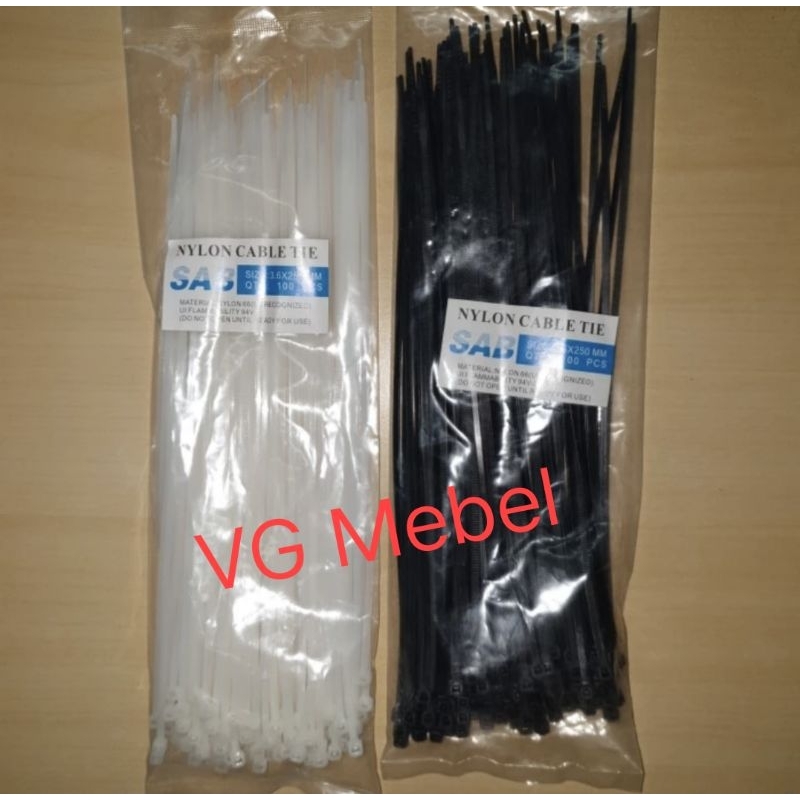 Jual Kabel Ties Tis Cable Ties Cm Hitam Harga Perbungkus Isi Pcs Shopee Indonesia