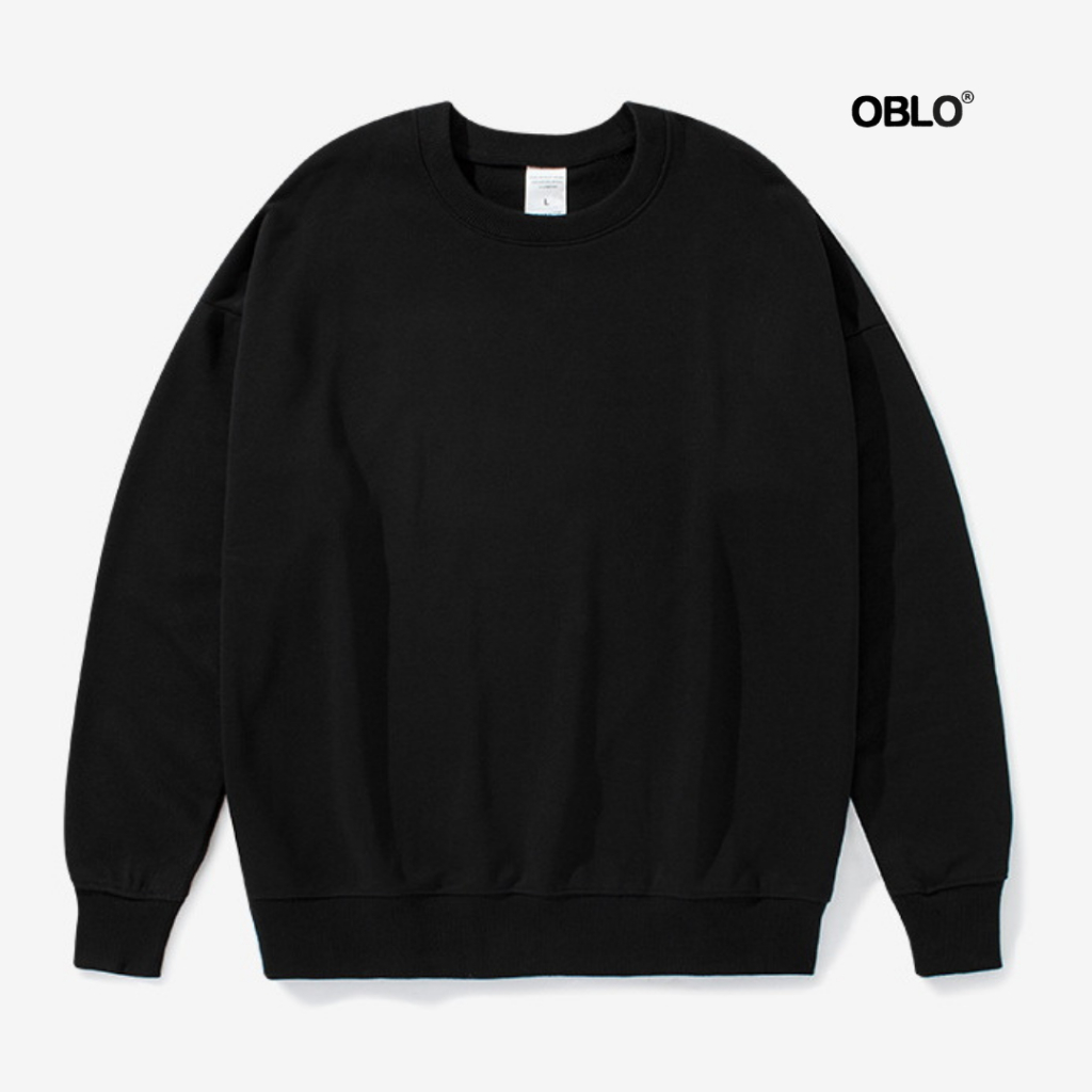 Jual Oblo Sweater Crewneck Polos M L Xl Basic Sweater Polos Pria Wanita Fleece Shopee Indonesia