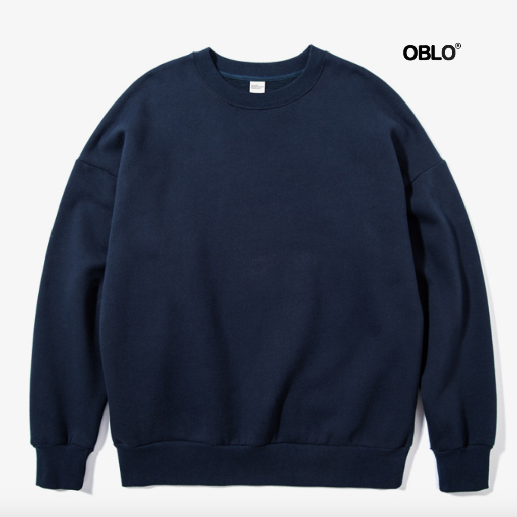 Jual Oblo Sweater Crewneck Pria Wanita Sweater Polos Size M Xxl