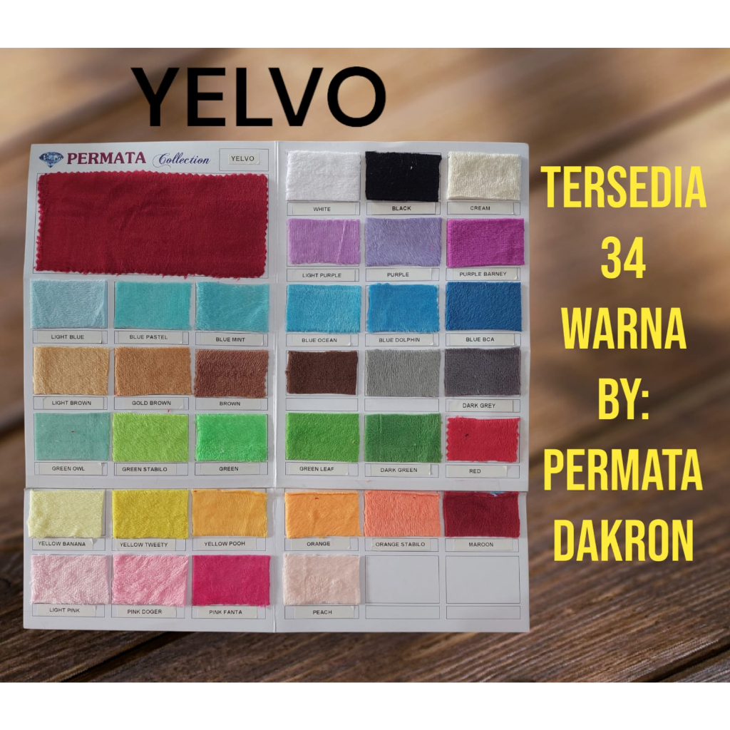 Jual Kain Yelvo Lembut dan Halus/Kain Boneka Uk. 90x160cm (1 yard ...