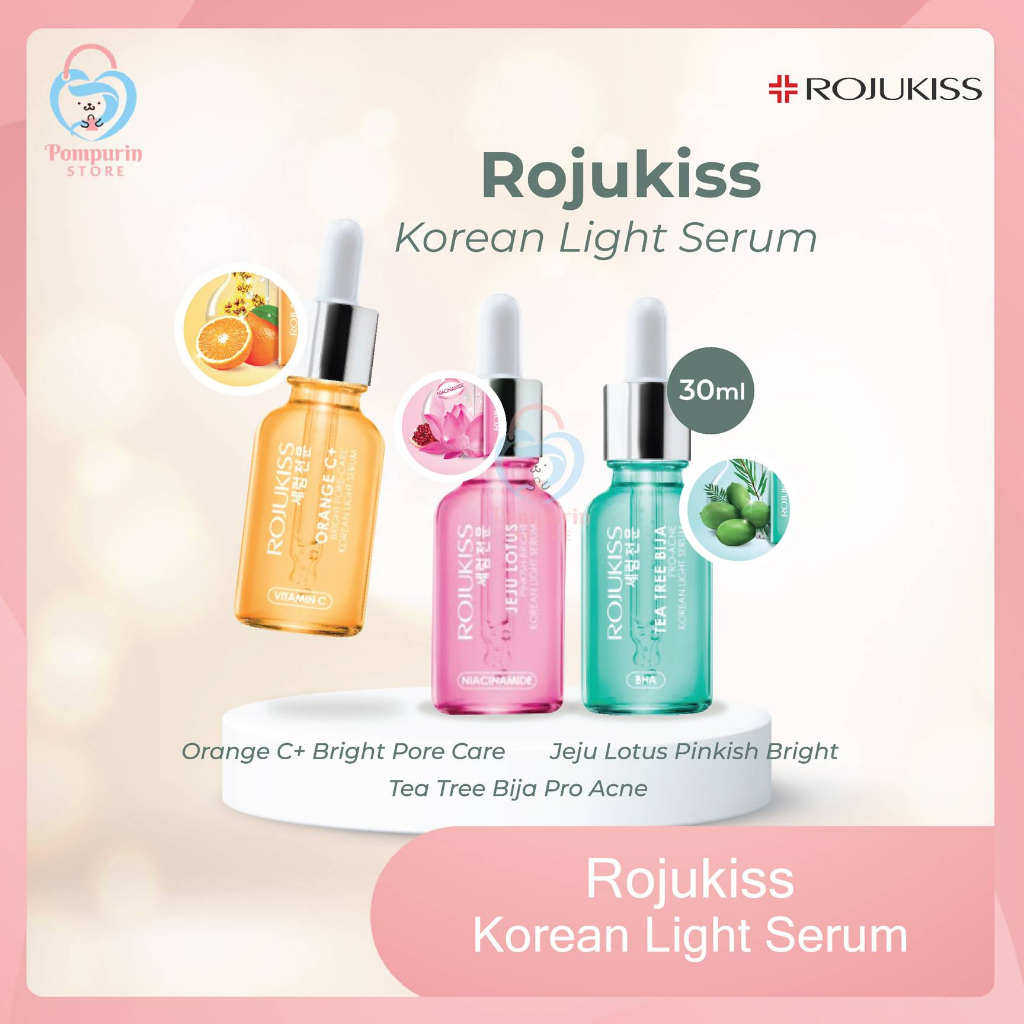 Jual Rojukiss Korean Light Serum 30ml - Orange C+ Bright Pore Care ...