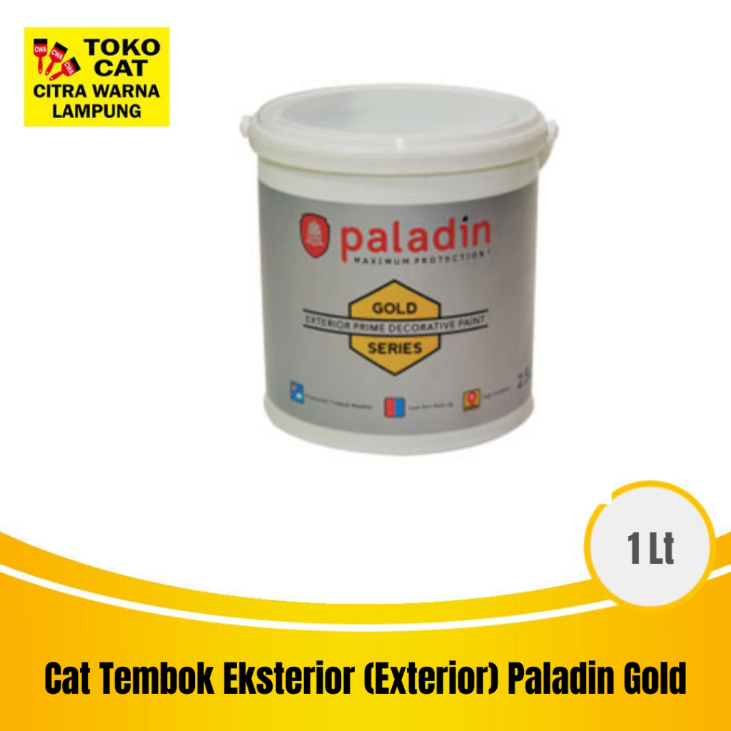 Jual Cat Tembok Eksterior (Exterior) Paladin Gold 1 Liter Shopee
