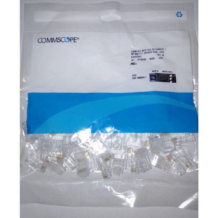 Jual Konektor RJ45 Commscope Connector RJ 45 Comscope Original | Shopee ...
