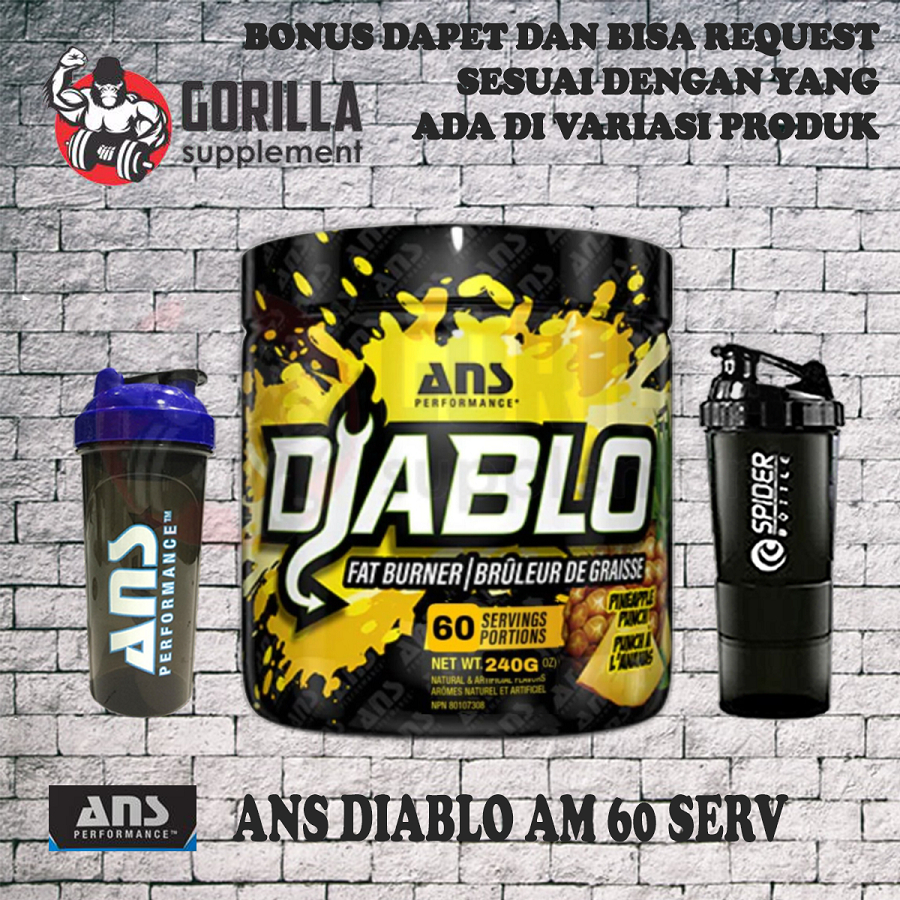 Jual ANS Diablo AM 60 Serving Fat Burner Thermogenic Shopee Indonesia
