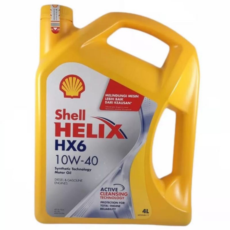 Jual Oli Shell Helix HX6 10W 40 Synthetic 4 Liter Original | Shopee ...