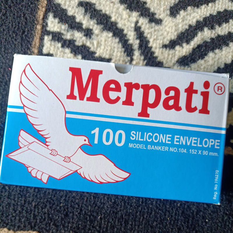 Jual AMPLOP MERPATI TANGGUNG AMPLOP PEREKAT UKURAN TANGGUNG 152 X 90 Mm SILICONE ENVELOPE