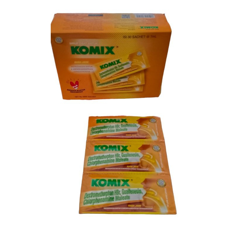 Jual Komix Sirup Obat Batuk Rasa Jahe Sachet Shopee Indonesia