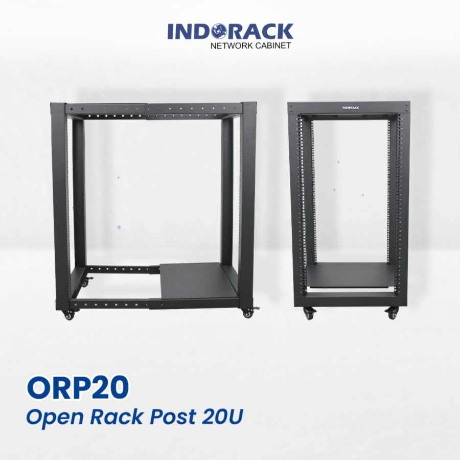 Jual ORP20 Open Rack Post INDORACK Rak Audio Rack Server 20U Depth 600 ...