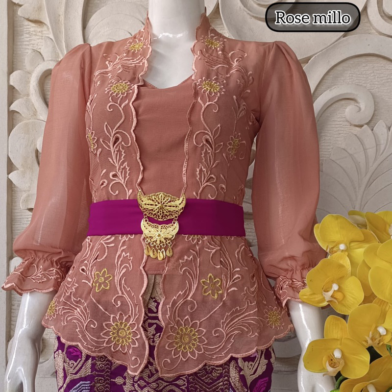 Jual Kebaya Jadi Bordir Motif Terbaru Tangan Karet Super Cantik Dan