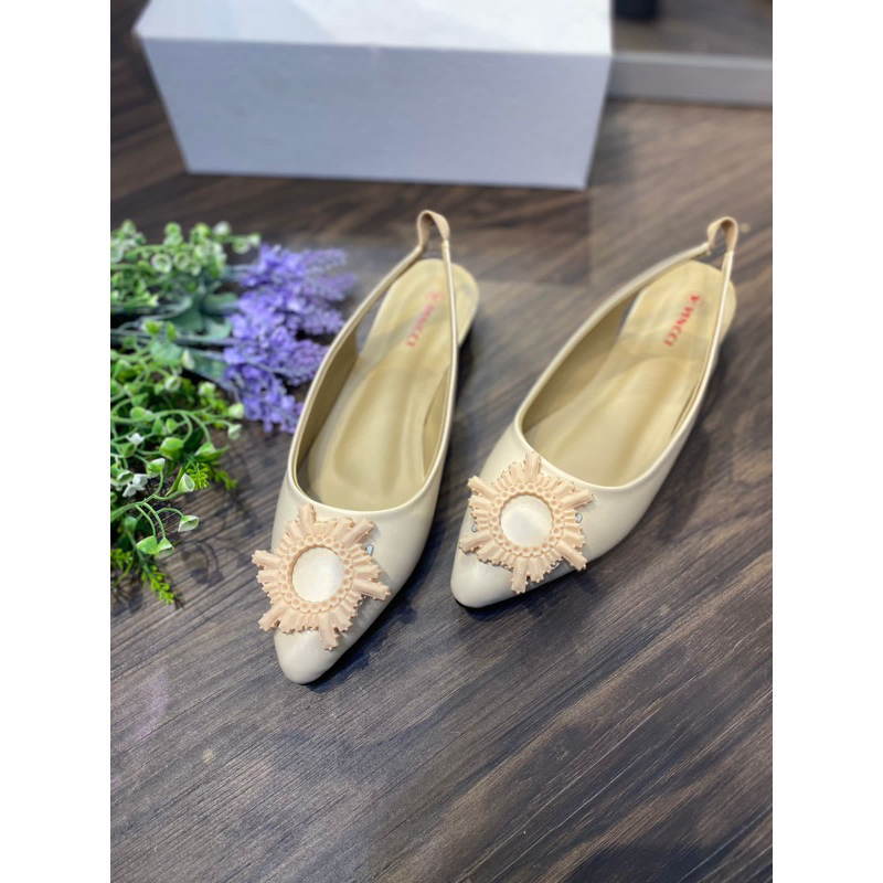 Jual Sindy heels sepatu pansus kekinian tinggi 3 cm size 36 - 40 sol