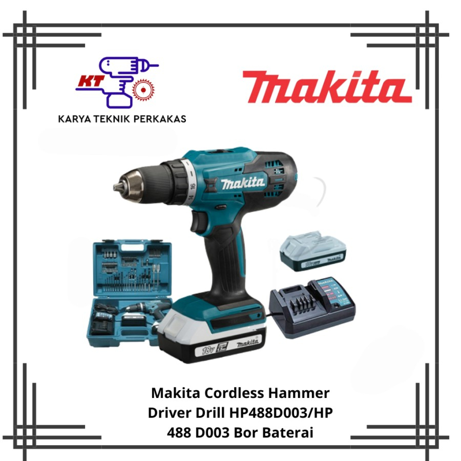 Jual Makita Cordless Hammer Driver Drill HP488D003/HP 488 D003 Bor