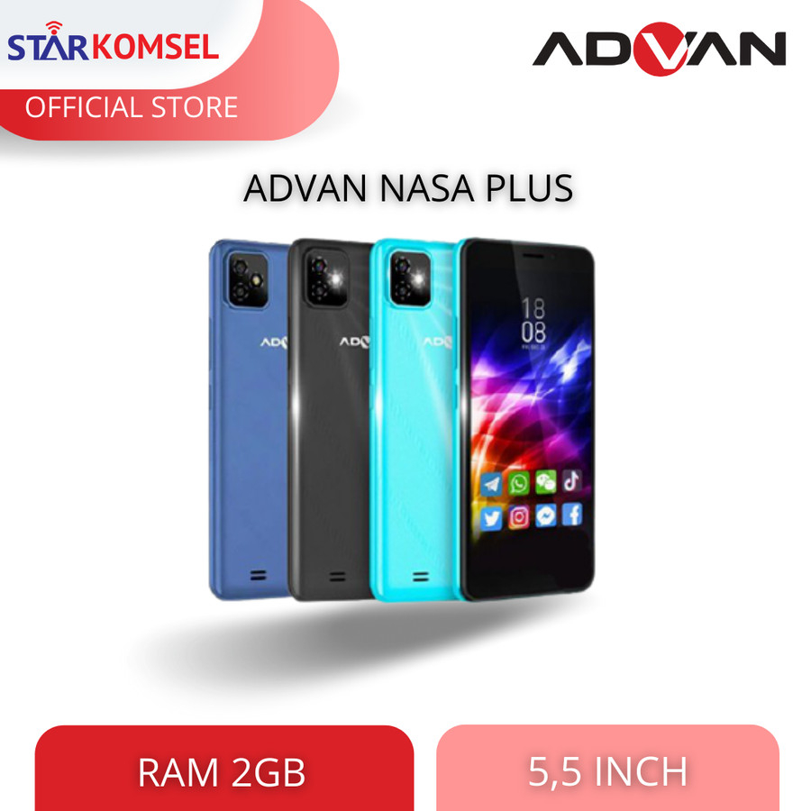 Jual HP ADVAN NASA PLUS 2/16 GB GARANSI RESMI ADVAN | Shopee Indonesia