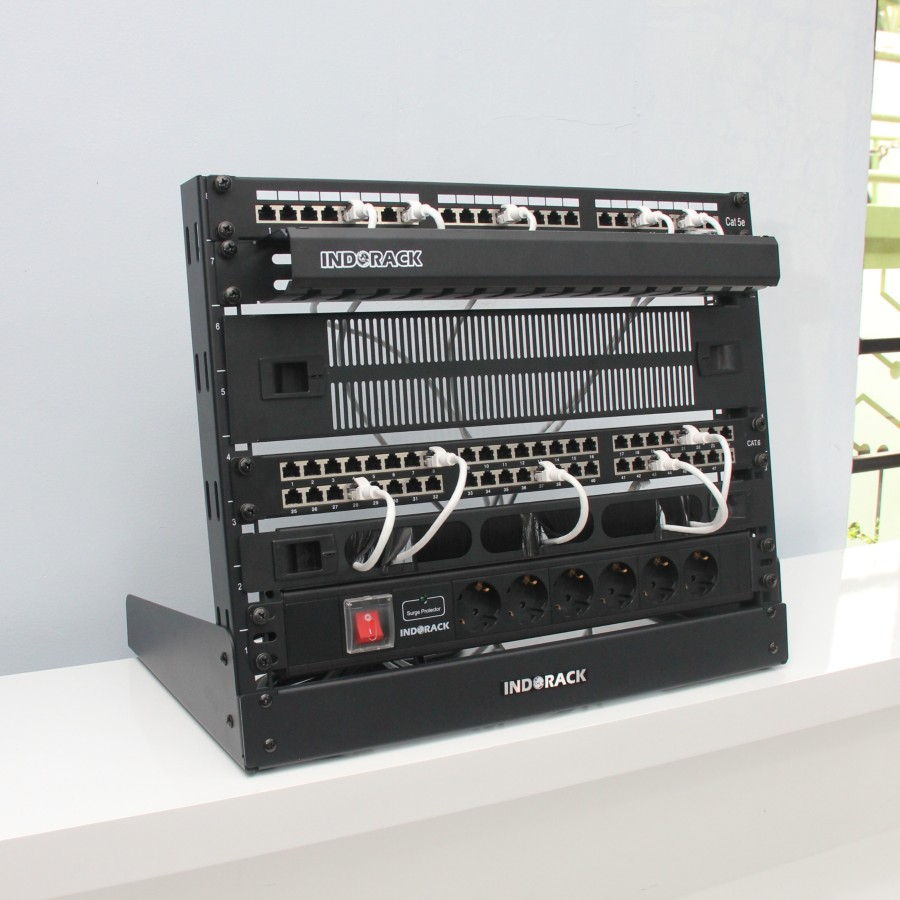 Jual DOR10 Desktop Open Rack 10U Depth 290mm INDORACK Rak Meja Server ...