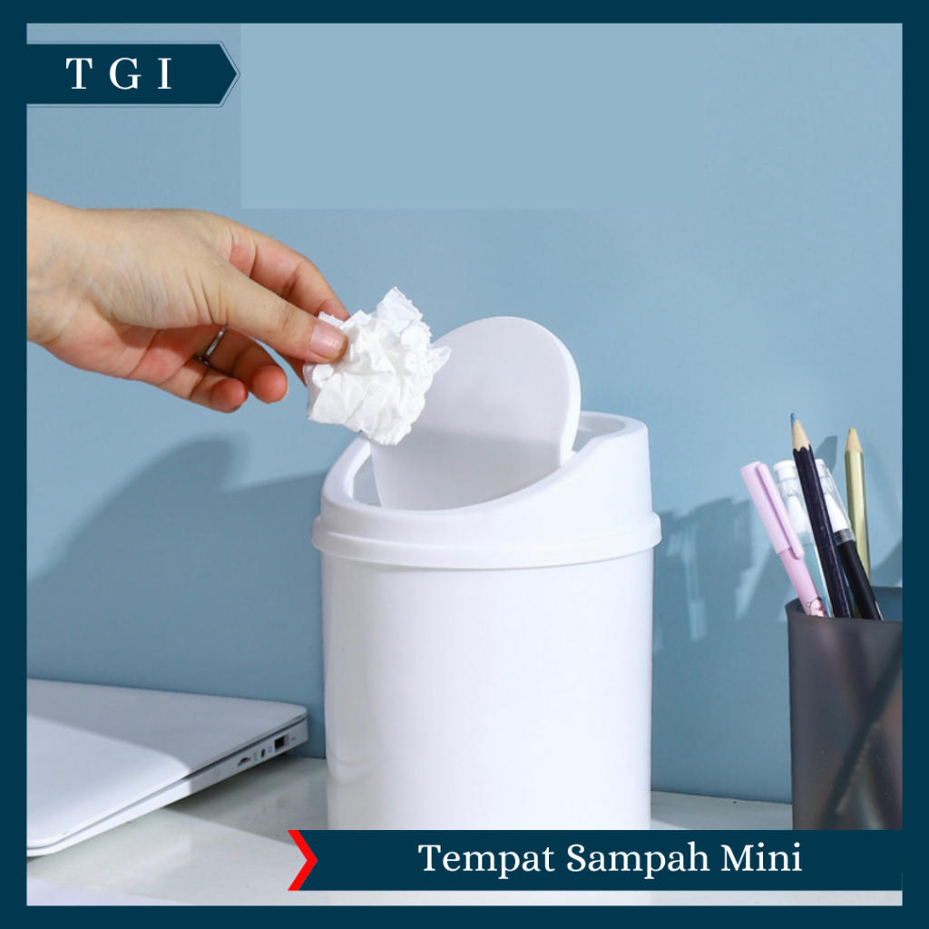 Jual TGI TONG SAMPAH MEJA MINI TEMPAT SAMPAH MINI ESTETIK TRASH BIN ...