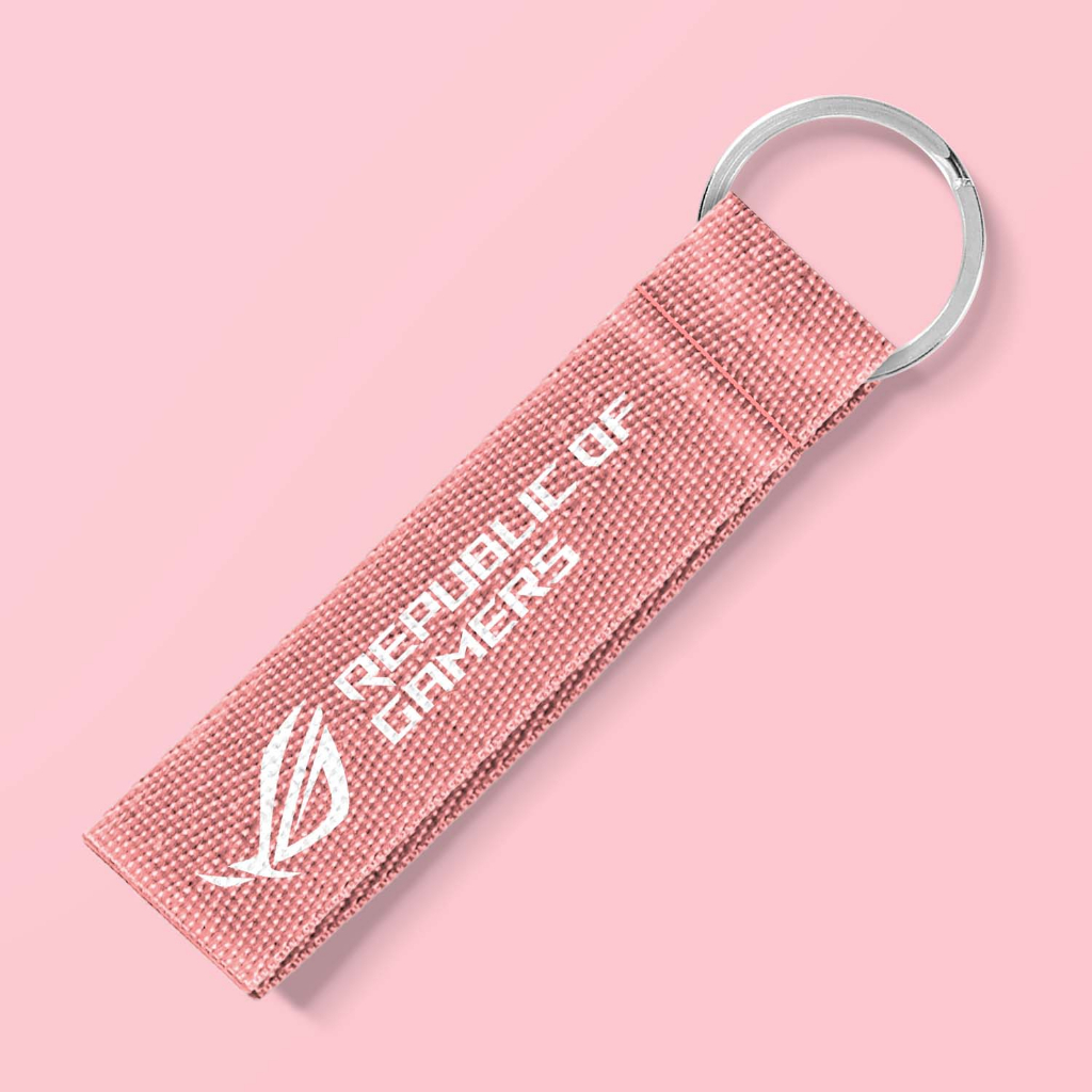 Jual ASUS ROG Keychain Webbing Strap Keyring Ring O PINK PNK LTD ...