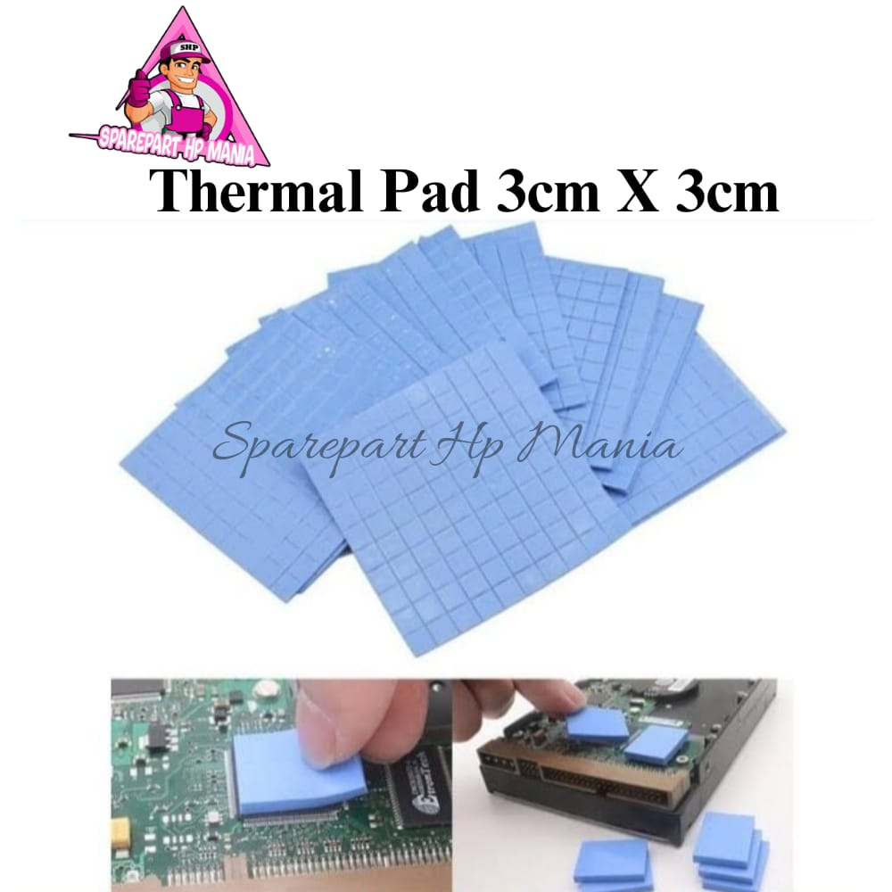 Jual THERMAL PAD COOLER CONDUCTIVITY SILICONE BANTALAN HEATSHINK ...