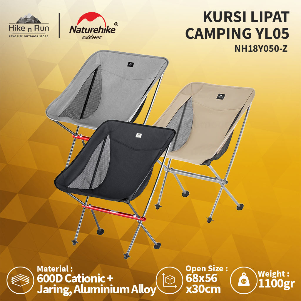 Jual Naturehike Kursi Lipat Camping YL05 NH18Y050-Z Folding Moon Chair ...