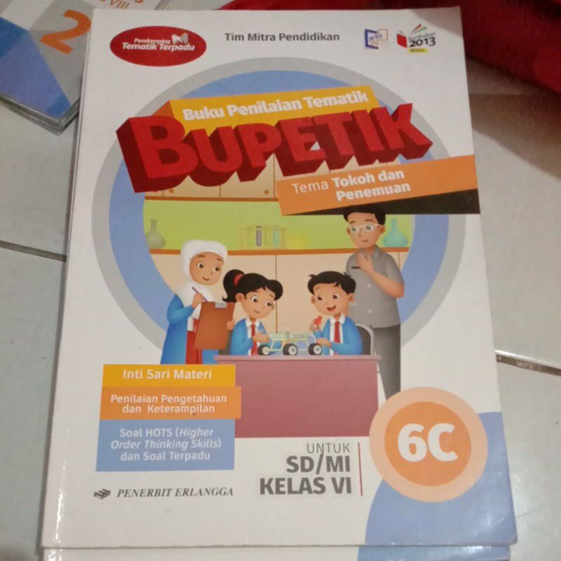 Jual Buku Bupetik 6c Kelas 6 SD Tema Tokoh Dan Penemuan Buku Penilaian ...