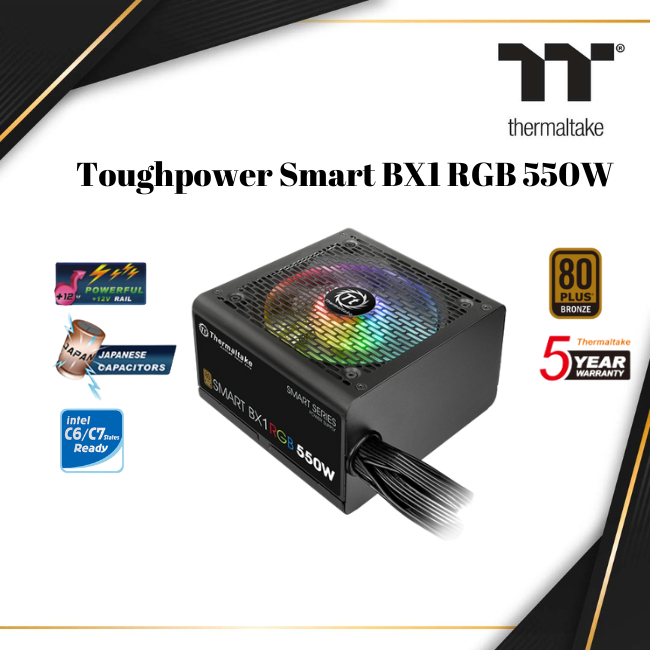 Jual Thermaltake Smart BX1 RGB 550W - 80 Plus Bronze | PS-SPR ...