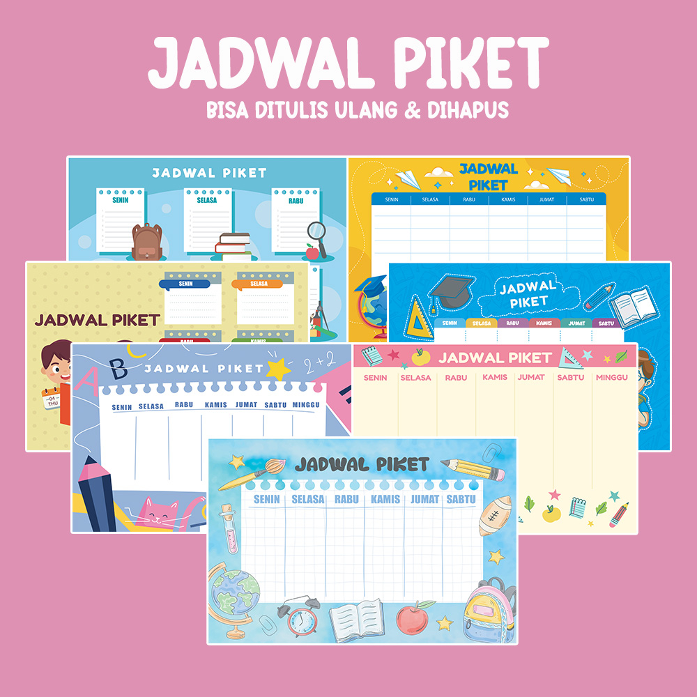 Jual Poster JADWAL PELAJARAN DAN JADWAL PIKET BEST SELLER - Poster ...