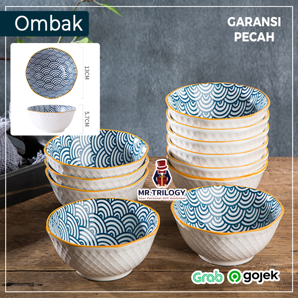 Jual Mangkok Nasi Jepang Octagon 5 Inch Mangkuk Sup Keramik Tahan Panas ...