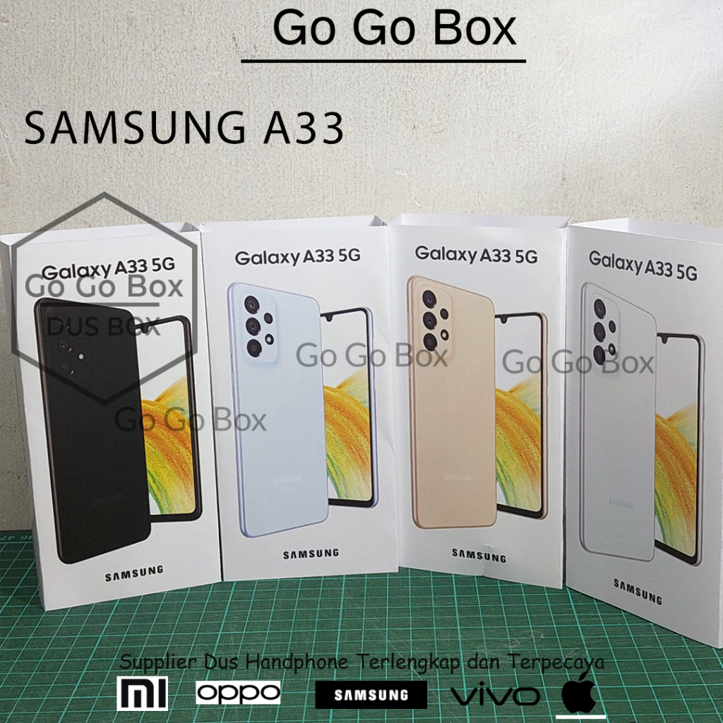 Jual DUS DUSBOX SAMSUNG A33 5G -GRATIS STICKER- DAN FULLSET(CHARGER ...