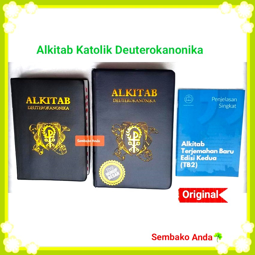 Jual Alkitab Katolik Deuterokanonika. Ukuran Kecil - Sedang - Besar ...